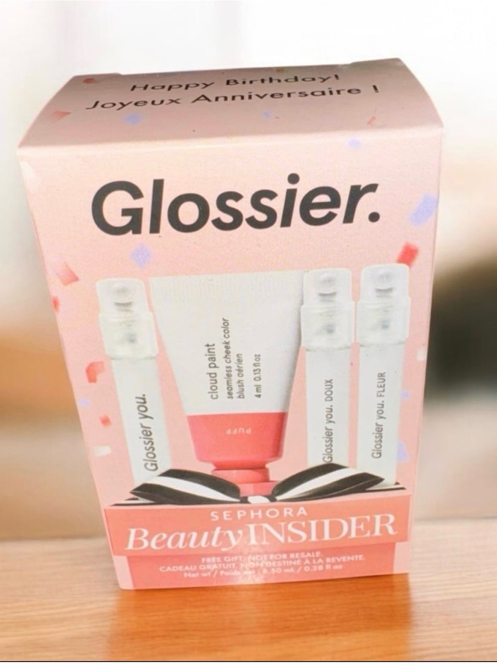 Glossier Pink Mini Lip & Skin Set NIB